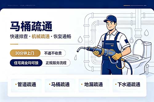 来宾马桶疏通