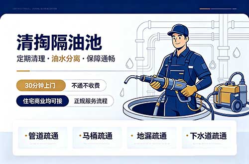 来宾清掏隔油池